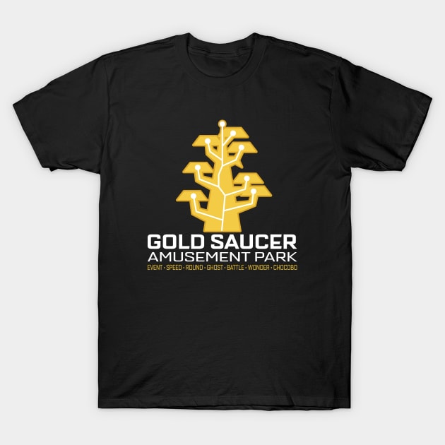 Gold Saucer Amusement Park Souvenir T-Shirt by inotyler